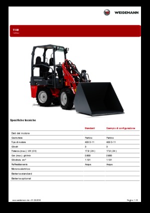 Дворовий навантажувач Weidemann 1140