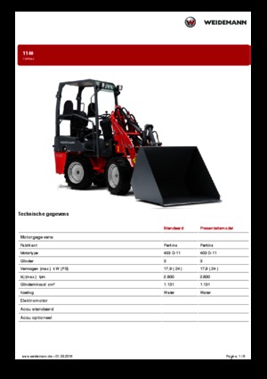Дворовий навантажувач Weidemann 1140
