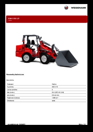 Дворовий навантажувач Weidemann 1240 CX LP