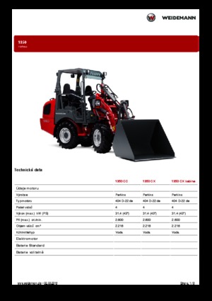 Дворовий навантажувач Weidemann 1350 CC