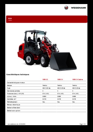 Дворовий навантажувач Weidemann 1350 CX
