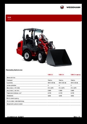 Дворовий навантажувач Weidemann 1350 CX