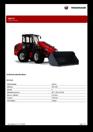 Колісні навантажувачі Weidemann 3080 LP T