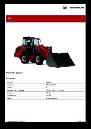 Колісні навантажувачі Weidemann 4080