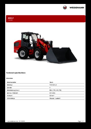 Колісні навантажувачі Weidemann 4080LP