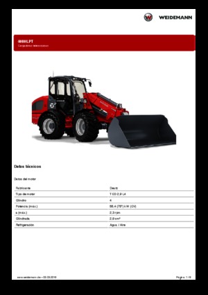 Колісні навантажувачі Weidemann 4080LPT