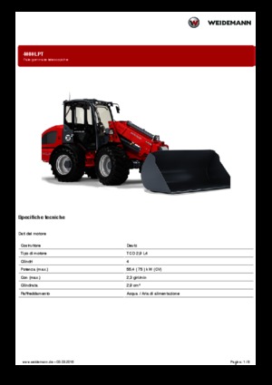 Колісні навантажувачі Weidemann 4080LPT