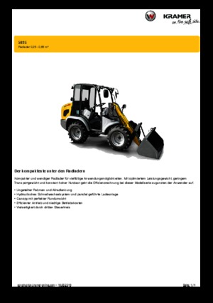 Колісні навантажувачі Kramer 5025