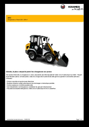 Колісні навантажувачі Kramer 5025