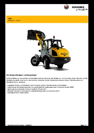 Колісні навантажувачі Kramer 5085