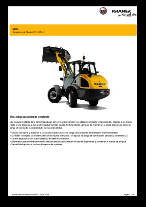 Колісні навантажувачі Kramer 5085