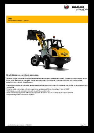 Колісні навантажувачі Kramer 5085