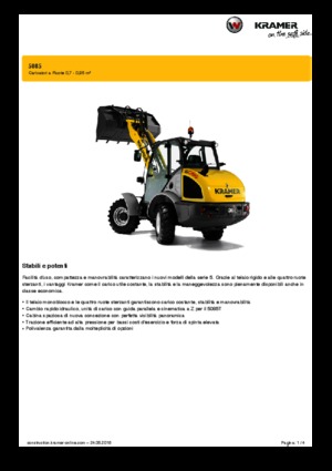 Колісні навантажувачі Kramer 5085