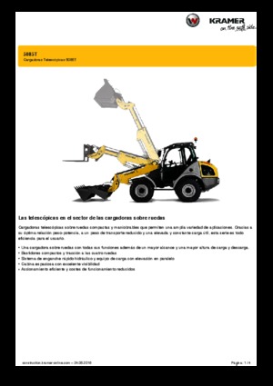 Колісні навантажувачі Kramer 5085 T