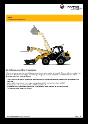 Колісні навантажувачі Kramer 5085 T