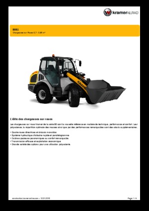 Колісні навантажувачі Kramer 8095