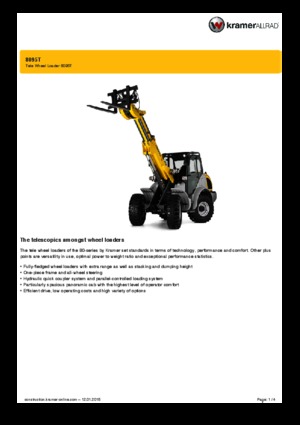 Колісні навантажувачі Kramer 8095 T