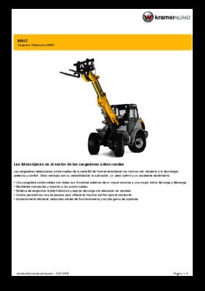 Колісні навантажувачі Kramer 8095 T