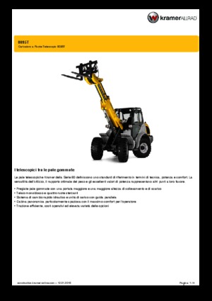 Колісні навантажувачі Kramer 8095 T