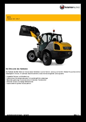 Колісні навантажувачі Kramer 8115