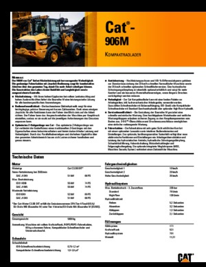 Колісні навантажувачі Caterpillar 906M