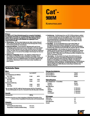 Колісні навантажувачі Caterpillar 908M