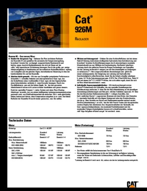Колісні навантажувачі Caterpillar 926M