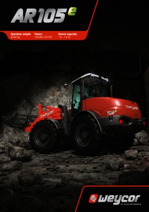 Колісні навантажувачі weycor AR 105 e