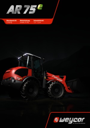 Колісні навантажувачі weycor AR 75 e