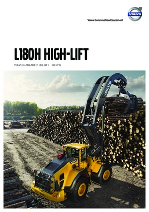 Колісні навантажувачі Volvo L180H High-Lift