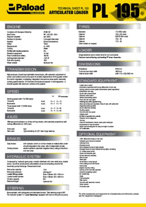 Колісні навантажувачі Palazzani PL 195