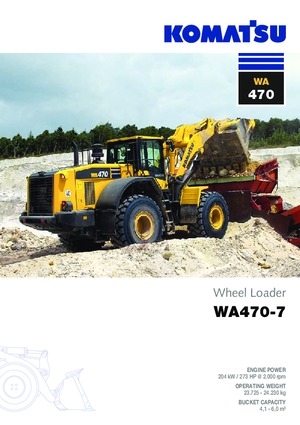 Колісні навантажувачі Komatsu WA470-7