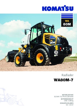 Колісні навантажувачі Komatsu WA80M-7