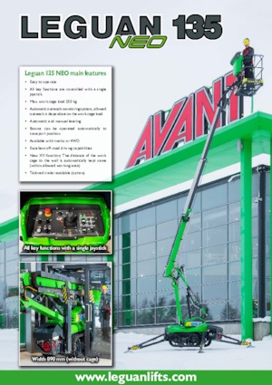 Колісні підйомники з шарнірною стрілою Leguan 135 NEO