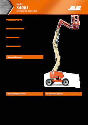 Колісні підйомники з шарнірною стрілою JLG 340AJ