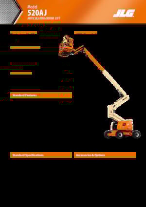 Колісні підйомники з шарнірною стрілою JLG 520AJ