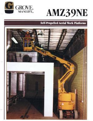 Колісні підйомники з шарнірною стрілою Grove-Manlift AMZ 39 NE