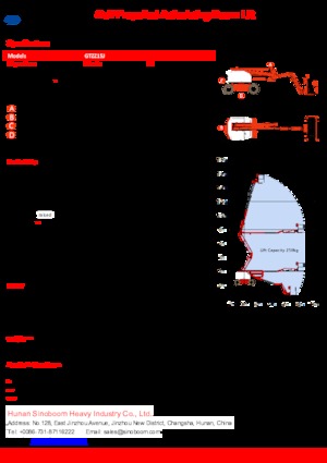 Колісні підйомники з шарнірною стрілою Sinoboom GTZZ15J