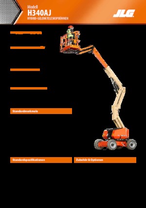 Колісні підйомники з шарнірною стрілою JLG H340AJ