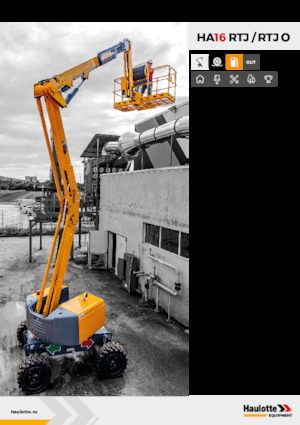 Колісні підйомники з шарнірною стрілою Haulotte HA16 RTJ