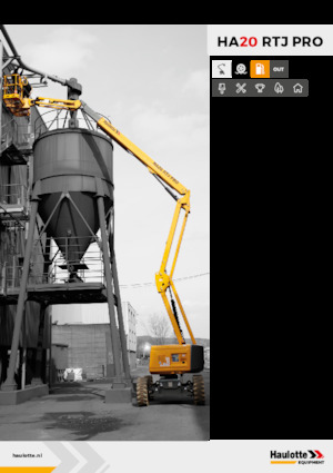Колісні підйомники з шарнірною стрілою Haulotte HA20 RTJ PRO