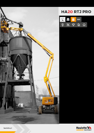 Колісні підйомники з шарнірною стрілою Haulotte HA20 RTJ PRO