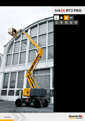 Колісні підйомники з шарнірною стрілою Haulotte HA26 RTJ PRO