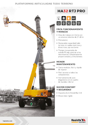 Колісні підйомники з шарнірною стрілою Haulotte HA32 RTJ PRO