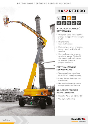 Колісні підйомники з шарнірною стрілою Haulotte HA32 RTJ PRO