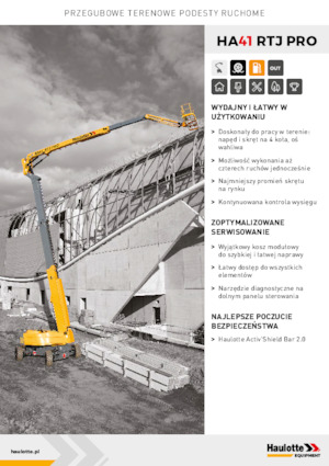 Колісні підйомники з шарнірною стрілою Haulotte HA41 RTJ PRO