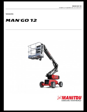 Колісні підйомники з шарнірною стрілою Manitou ManGo 12