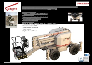 Колісні підйомники з шарнірною стрілою Matilsa Parma 16 D