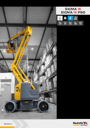 Колісні підйомники з шарнірною стрілою Haulotte Sigma 16
