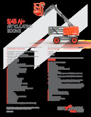 Колісні підйомники з шарнірною стрілою Skyjack SJ45 AJ+